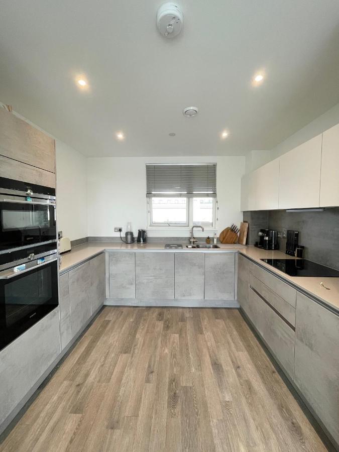 Modern Penthouse Flat With Free Indoor Parking Daire Londra Dış mekan fotoğraf